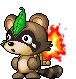 Flaming Raccoon
